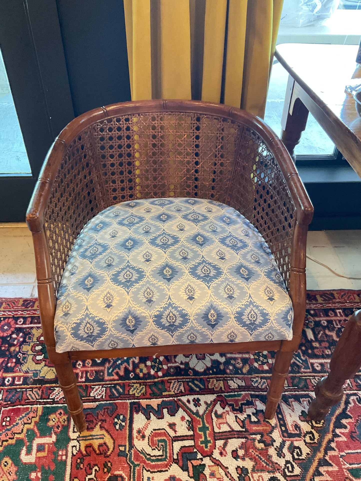 Cane back chair